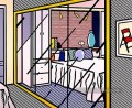 intérieur avec placard à miroirs 1991 Roy Lichtenstein